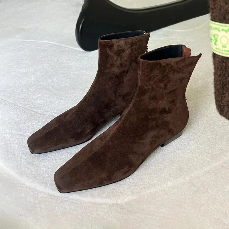 Winter Suede Ankle Boots