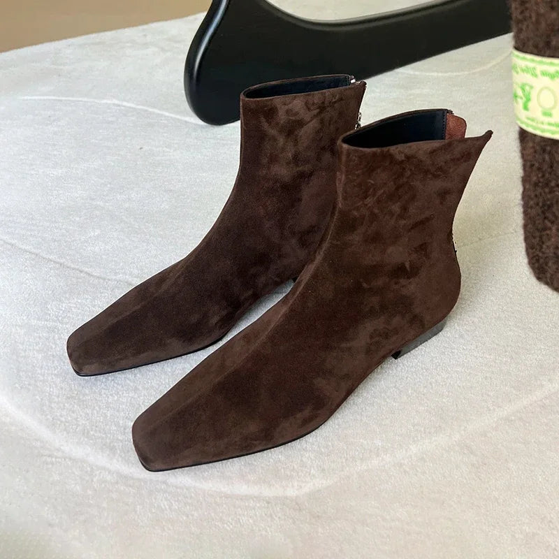 Winter Suede Ankle Boots