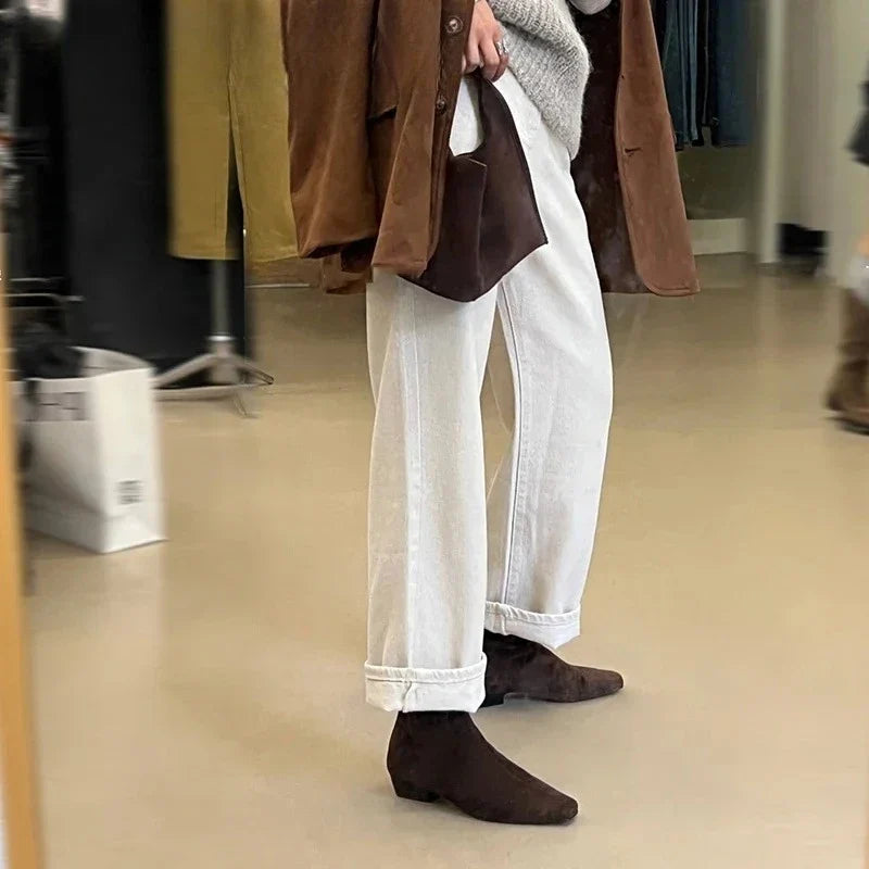 Winter Suede Ankle Boots