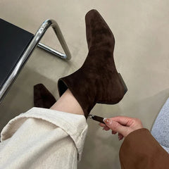 Winter Suede Ankle Boots