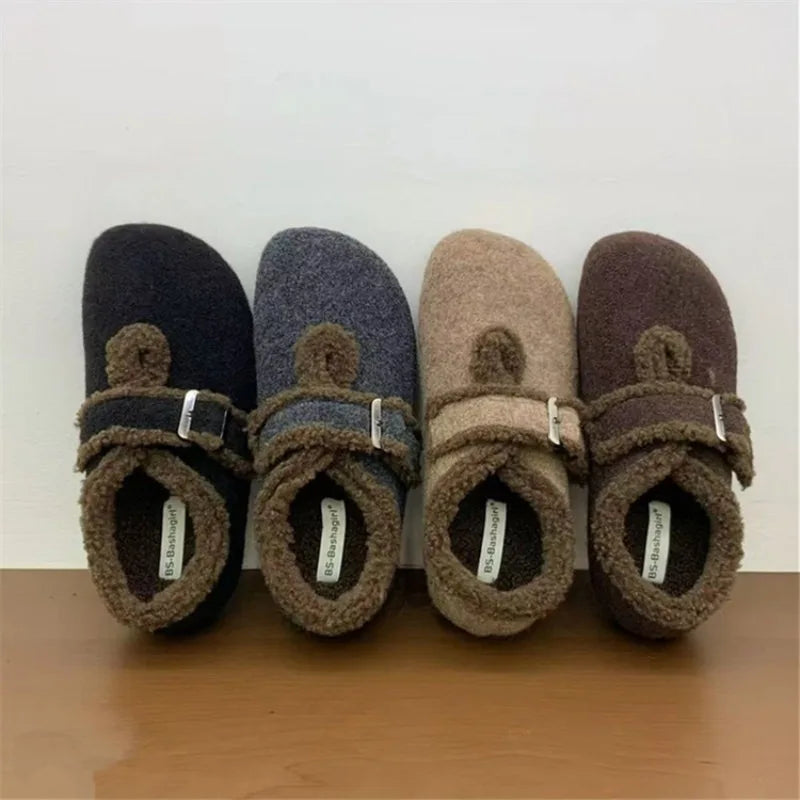 Winter Velvet Haken Shoes