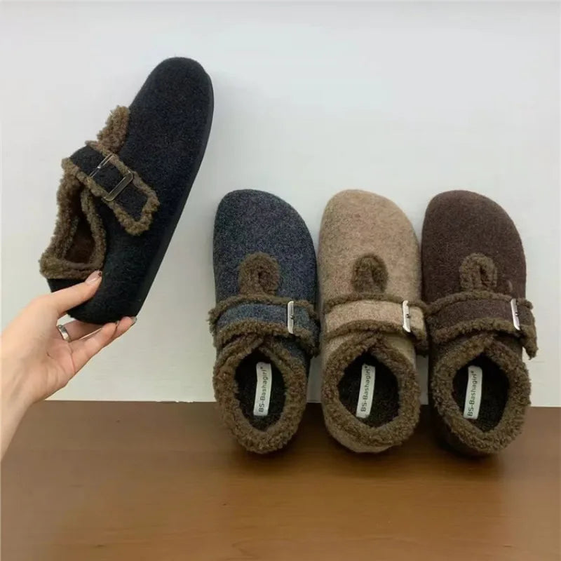 Winter Velvet Haken Shoes