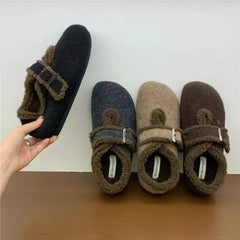 Winter Velvet Haken Shoes