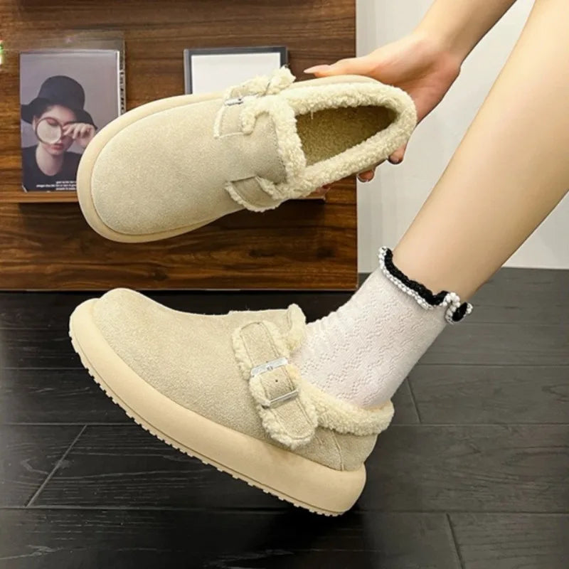 Winter Warm Fluffy Snow Boots