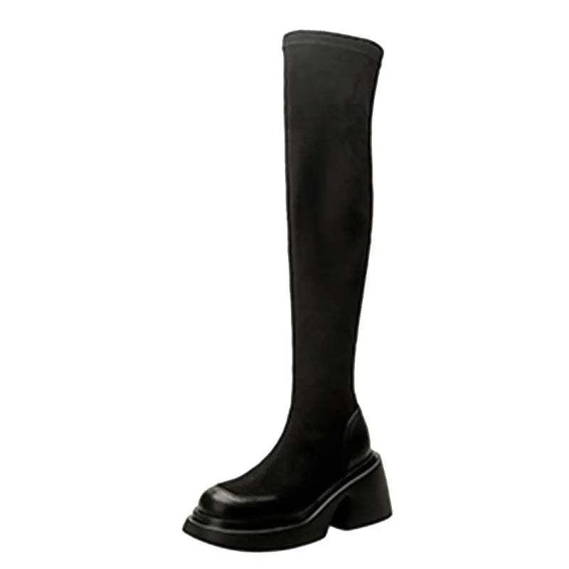Winter Woman Velvet Over The Knee Boots