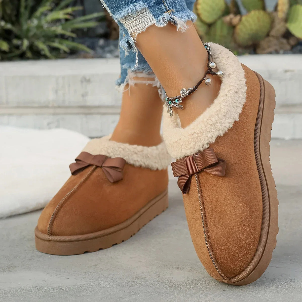 Winter Women's Slipper Fuzzy Fur Anti-slip Soft Sole Outdoor Indoor Warm Comfort Men Leisure Plush Houseshoes Couple