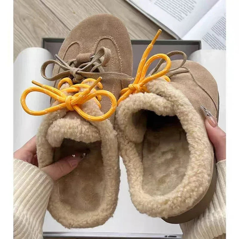 Winter women's Slippers designer Plush Cotton Shoes