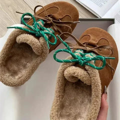 Winter women's Slippers designer Plush Cotton Shoes