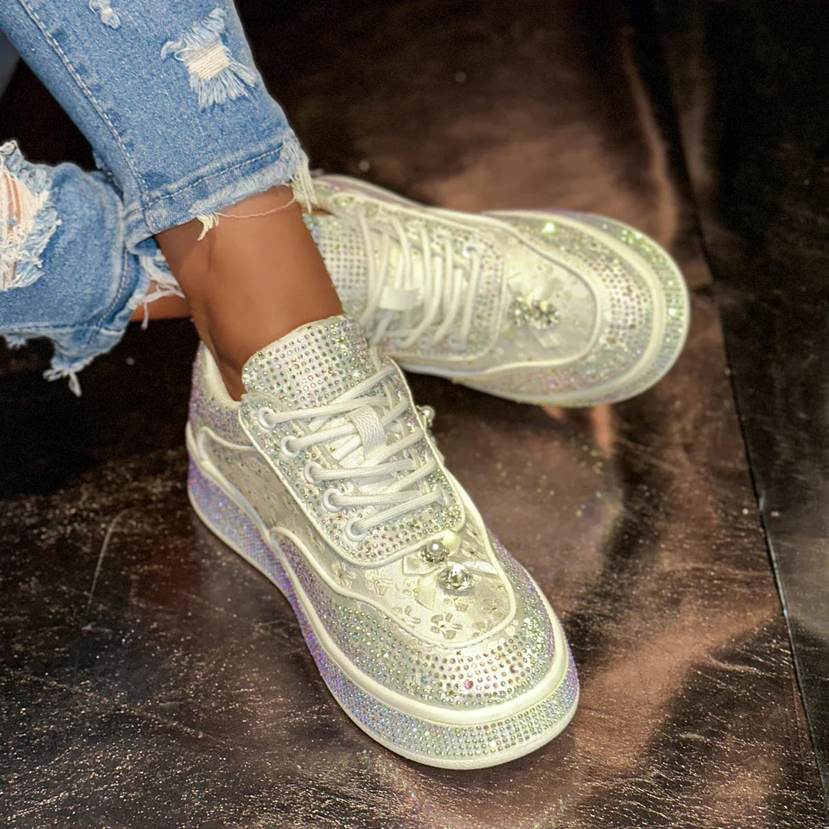 Women Luxury Rhinestone Sneaker
