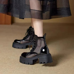 Women Sandals Summer Breathable Hollow Outs Mesh Boots