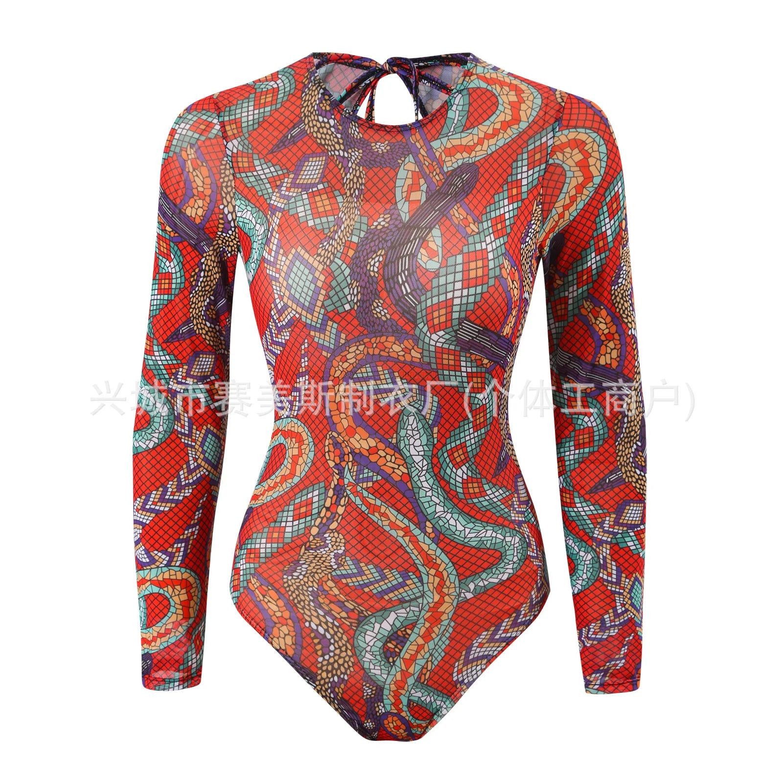 5 Piece Long Sleeve Swimsuit Mesh Pants Купальник для плавания в бассейне и на море