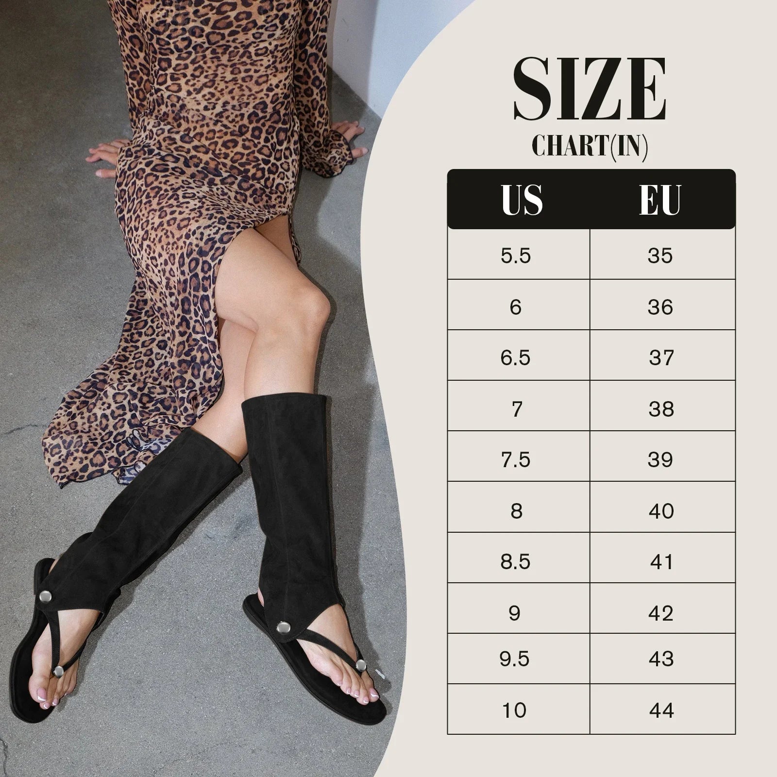 Women's Convertible Knee High Suede Sandals - Removable Wide Calf Boot Cover