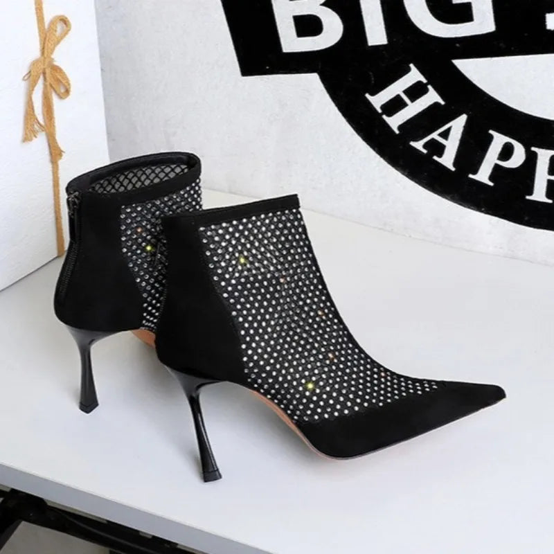 Women's High Heel Short Boots