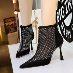 Women's High Heel Short Boots