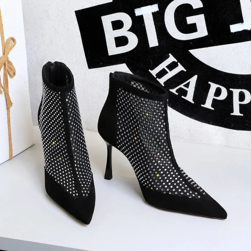 Women's High Heel Short Boots