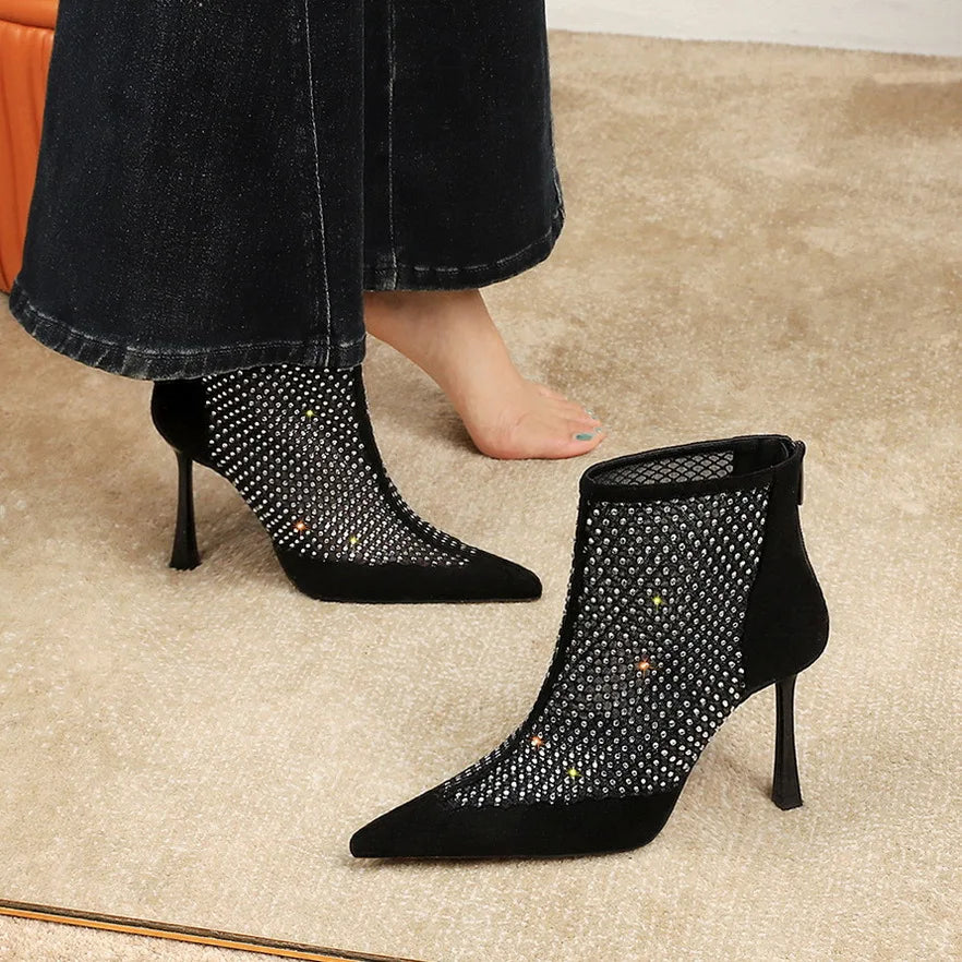 Women's High Heel Short Boots