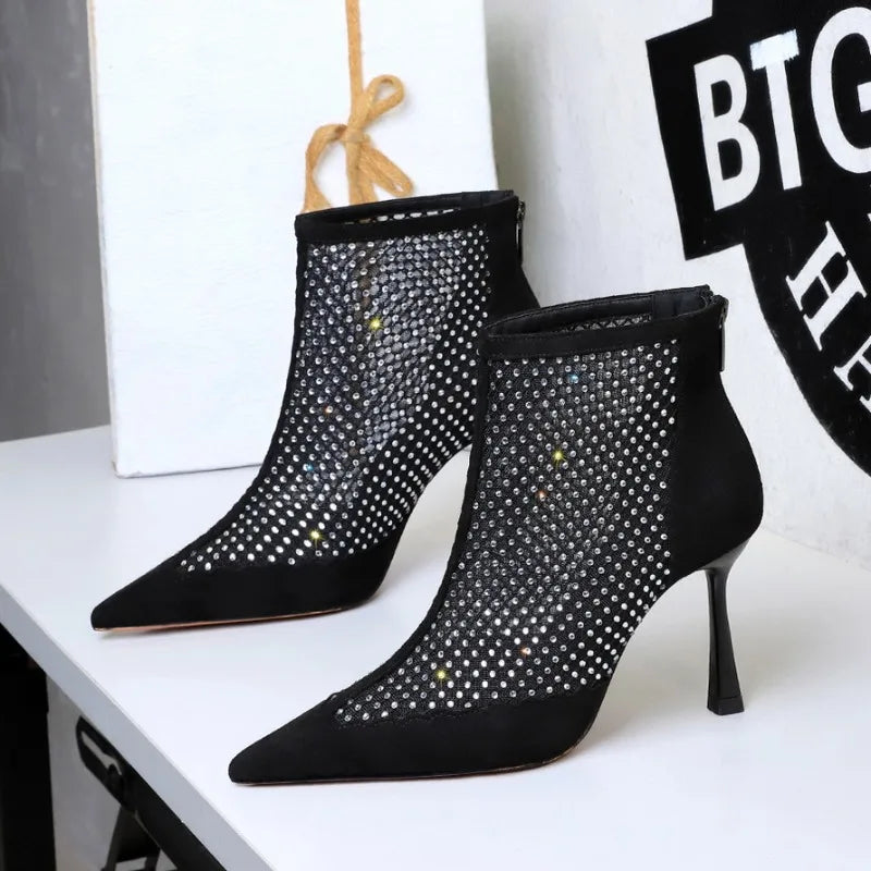 Women's High Heel Short Boots