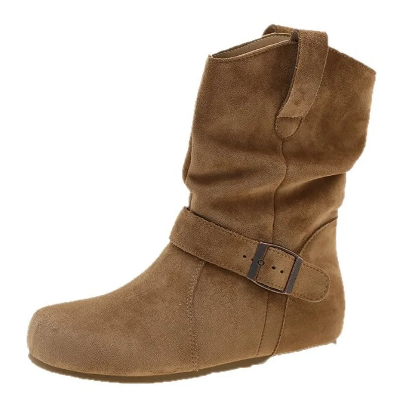 Women's Retro Platform Short Boots