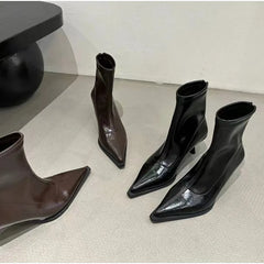 Women's Sexy Pointed Toe Ankle Boots