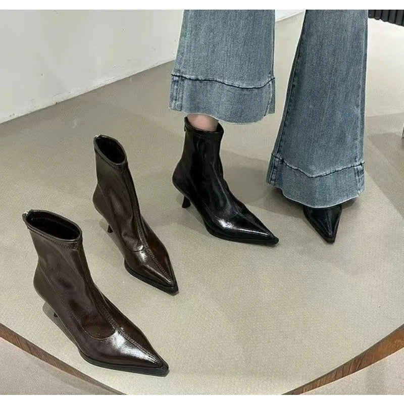 Women's Sexy Pointed Toe Ankle Boots