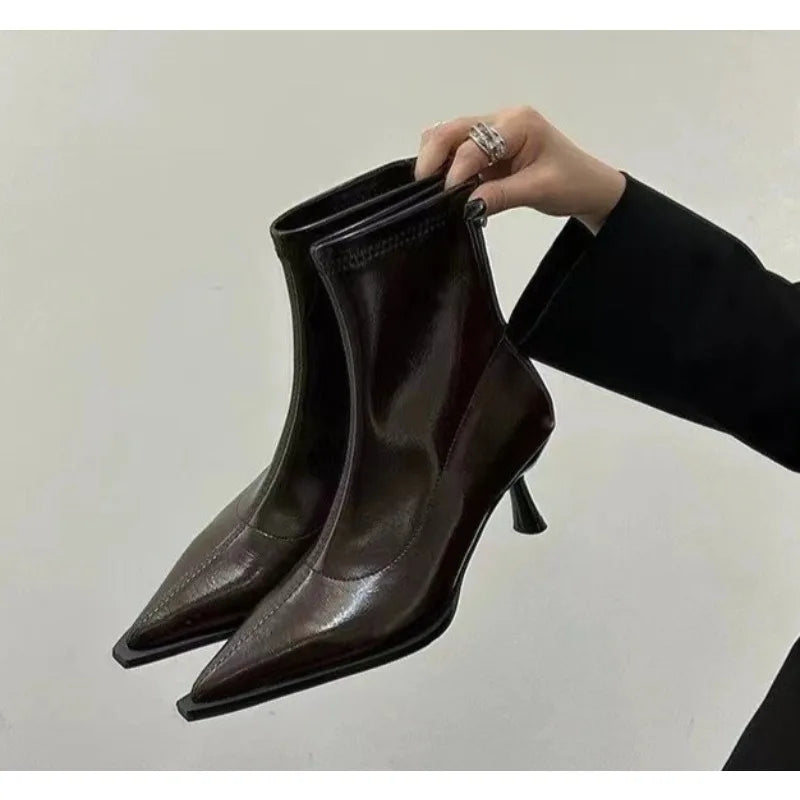 Women's Sexy Pointed Toe Ankle Boots