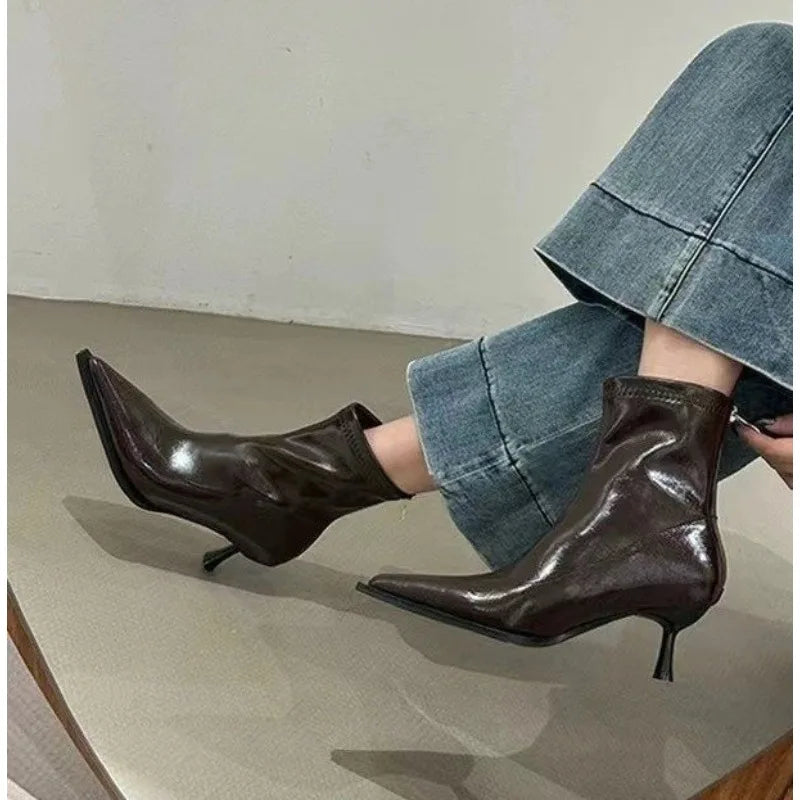 Women's Sexy Pointed Toe Ankle Boots