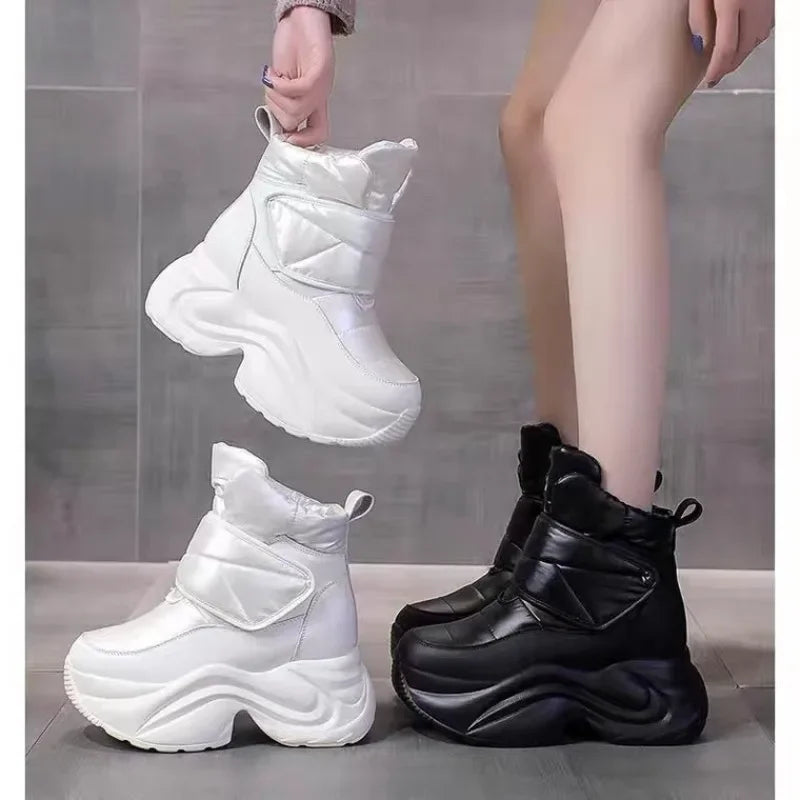 High Top Korean Version Thick Soled Cotton Boots