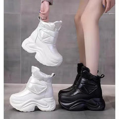 High Top Korean Version Thick Soled Cotton Boots