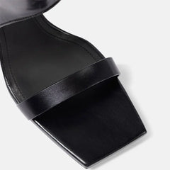 Women's Square Toe Cut-Out Wedge Boots