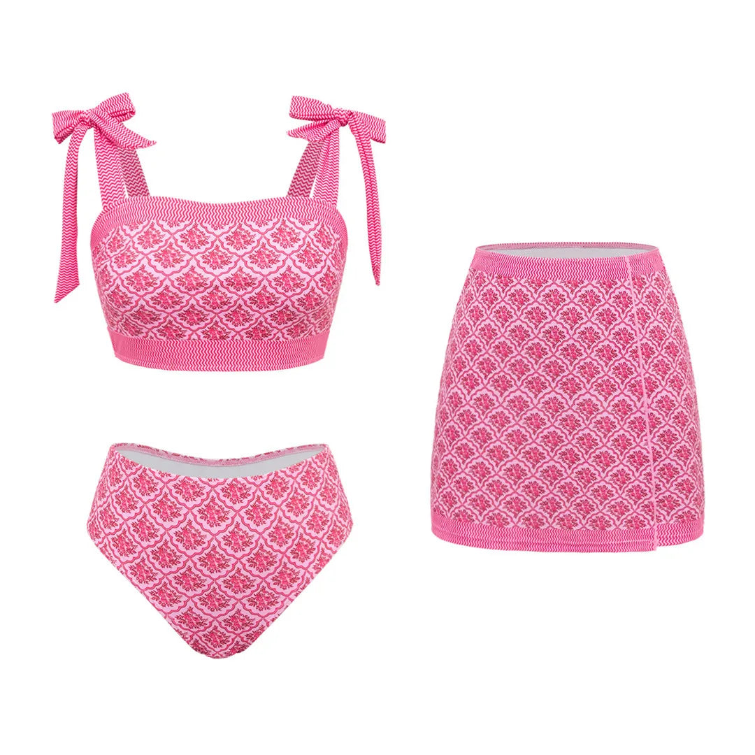 XS - L 3PCS With Bikini Three-pieces Bikini Set