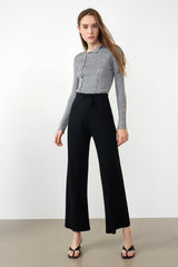 Lowman Black High Waist Knit Pants