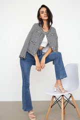 Dottie Black Button-Up Jacket