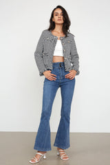 Dottie Black Button-Up Jacket