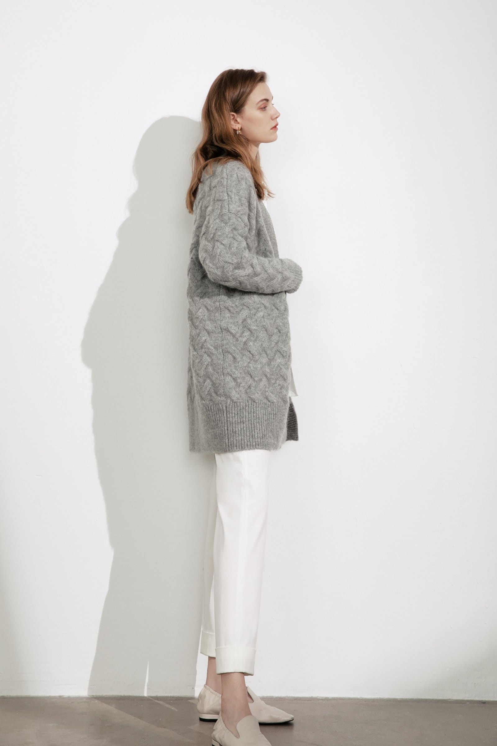 Jennie Grey Chunky Cardigan