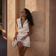 Summer Temperament Sleeveless Jumpsuit