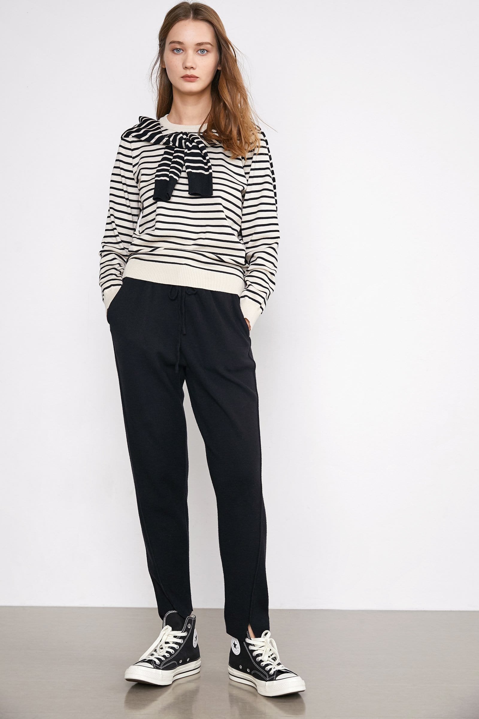 Virgil Ivory Striped Sweater