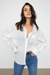 Hellen White Oversized Shirt
