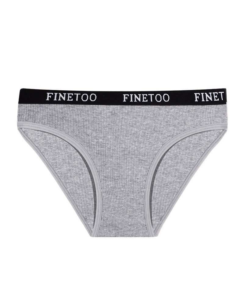 Mid-rise Ribbed Cotton Breathable Briefs