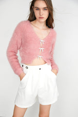Sakura Pink Crop Cute Cardigan