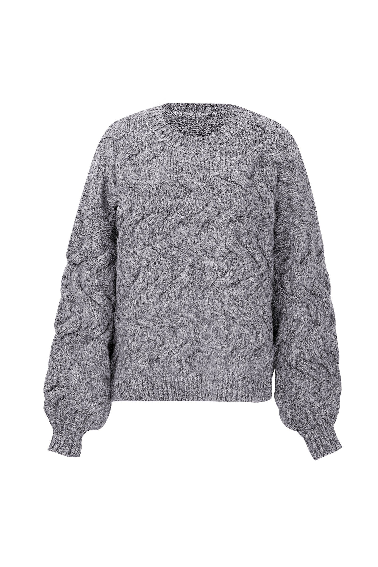 Maeve Charcoal Chunky Sweater