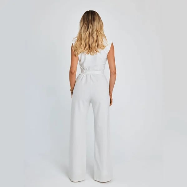 Sleeveless Wide-Leg Jumpsuit