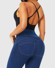 Deep V Neck Shaping Thong Bodysuit