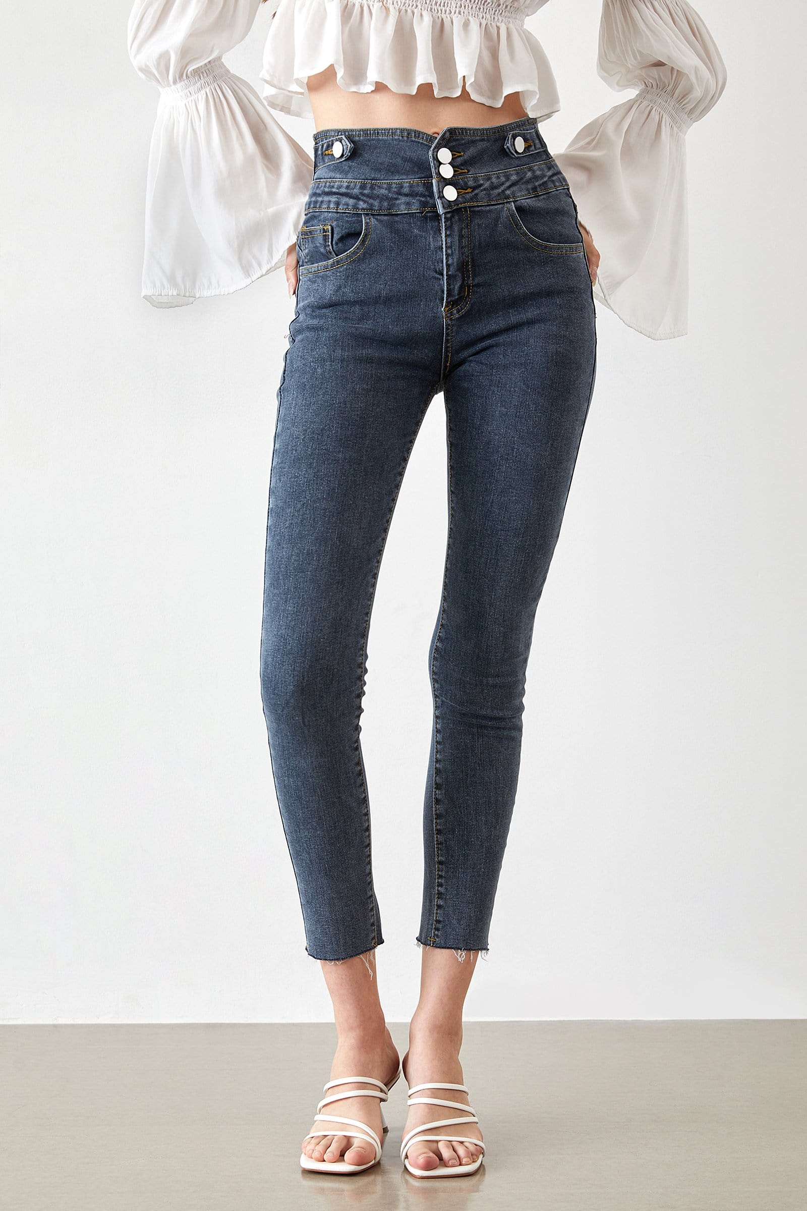 Saisha Slate Grey High Waist Leggings