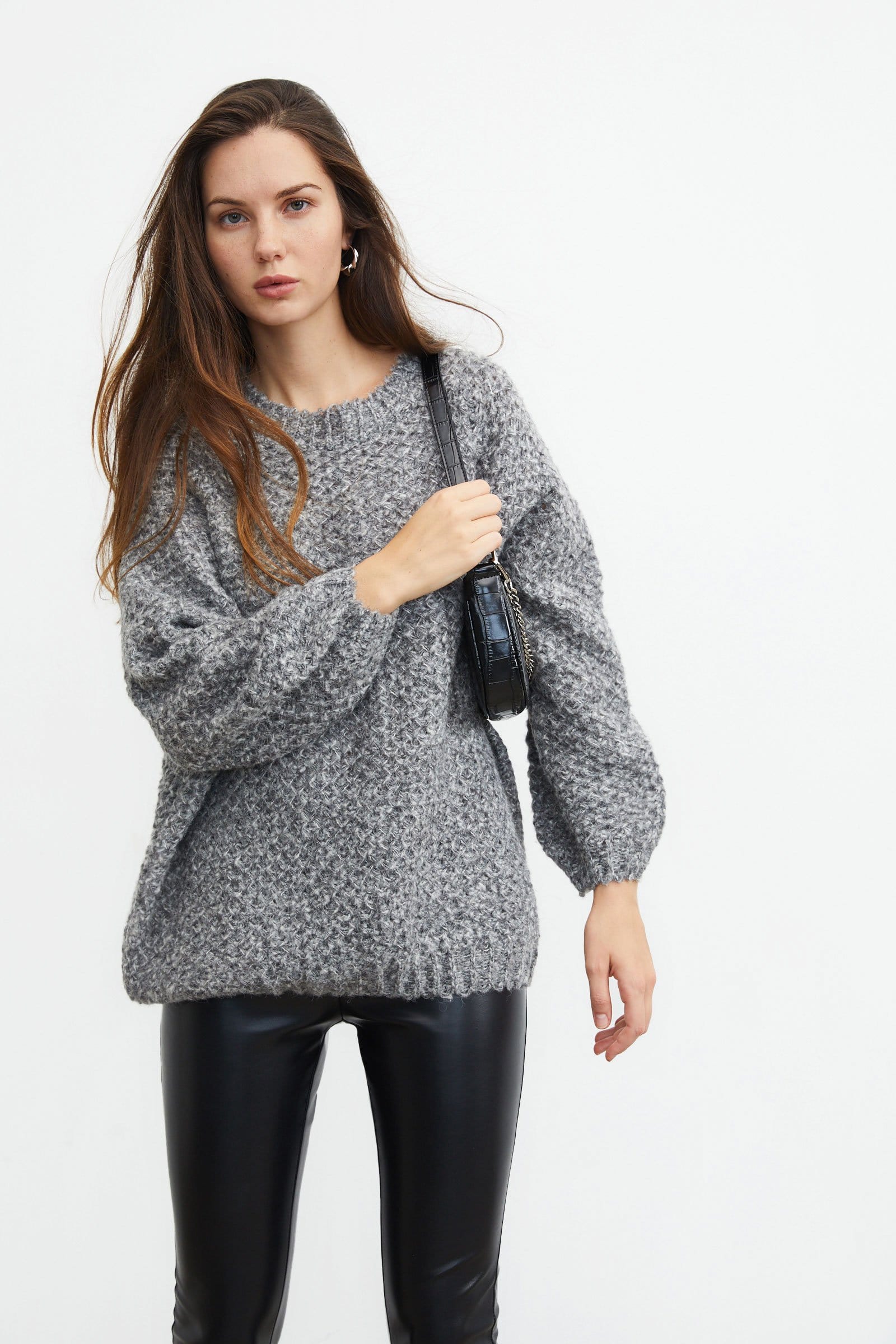 Marley Grey Beehive Sweater