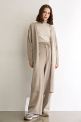Herman Wheat Premium Wool Longline Cardigan