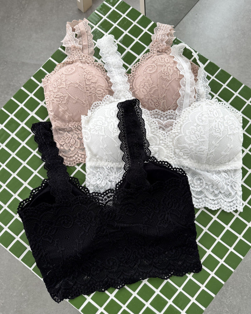 Comfortable Stretchy Lace Seamless Bra Vest