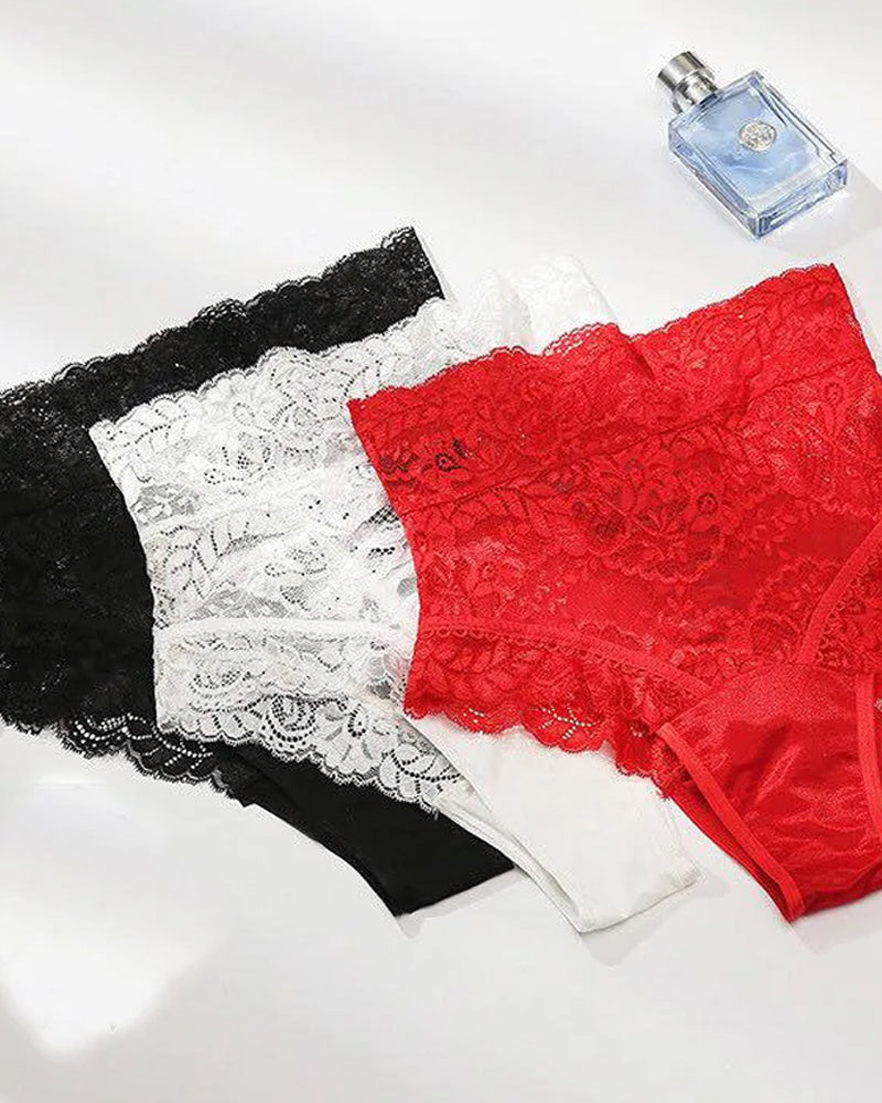 Lace High-waisted Tie-up Bodycon Panties