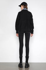 Mishka Black Knit Denim Jacket