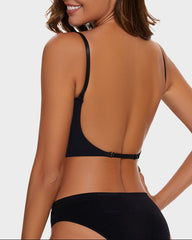 2 PackLow Back Secret Plunge Bra - Black