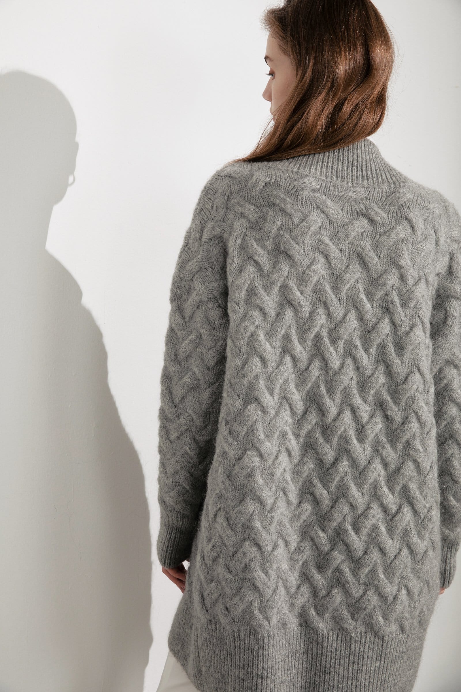 Jennie Grey Chunky Cardigan